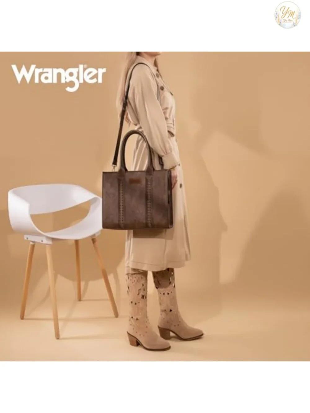 Woven Vegan Leather Tote Satchel Handbag with Adjustable Strap
